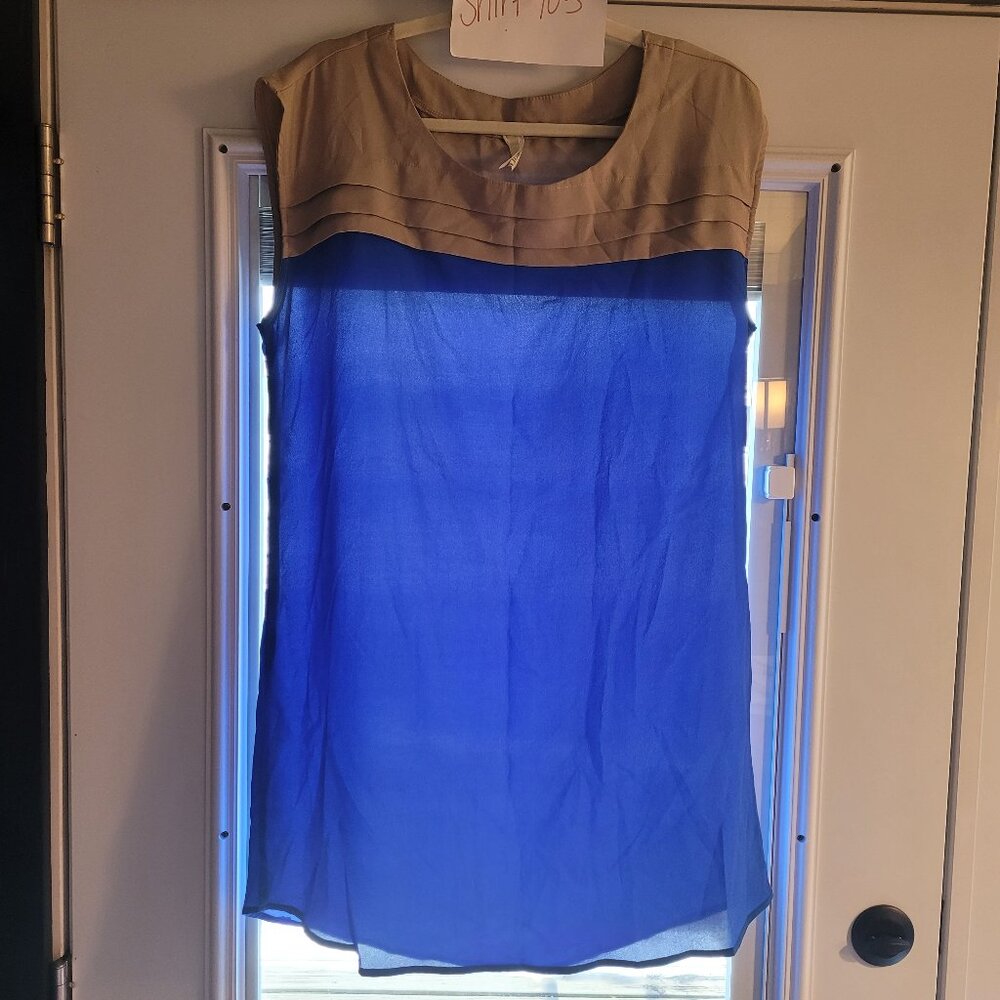 (SHIRT 103) - Women's Sleeveless Tank Top Blouse